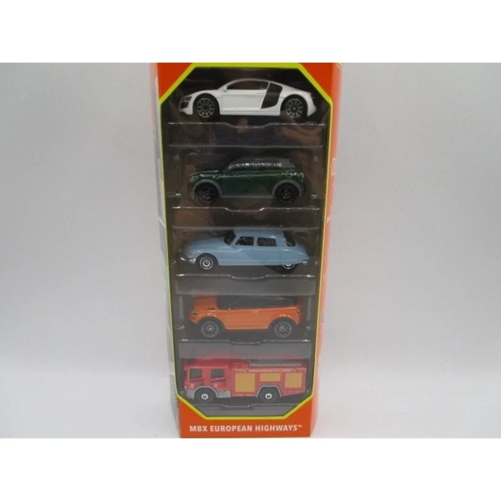 Matchbox 70 Years MBX European Highways 5 Pack 1:64 Diecast Car Audi R8 Citroen